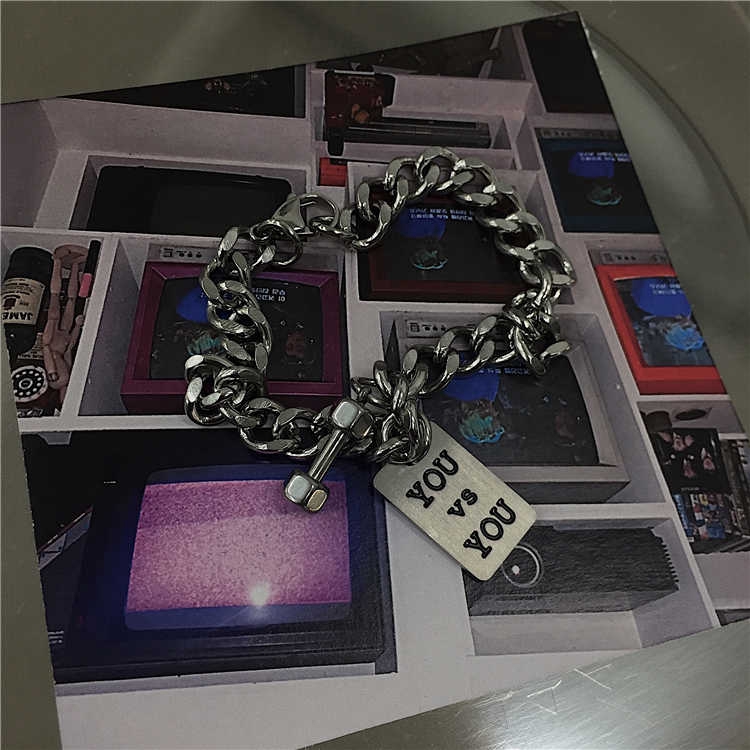 Vòng đeo tay kiểu dáng hip hop phong cách Hàn Quốc cho nam/nữ