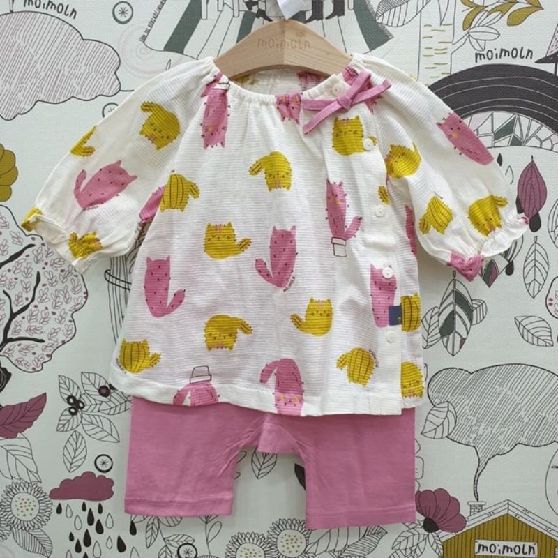 Set bộ cotton giấy Moimoln xuất Hàn dư xin