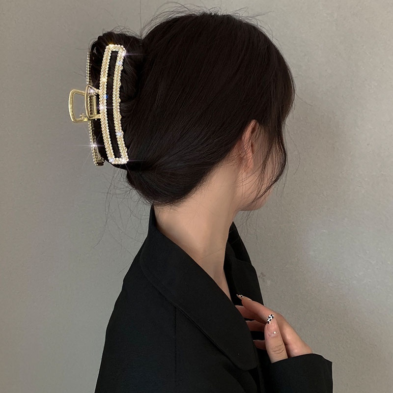 Kẹp càng cua cỡ lớn đính đá kiểu Hàn Quốc dễ thương