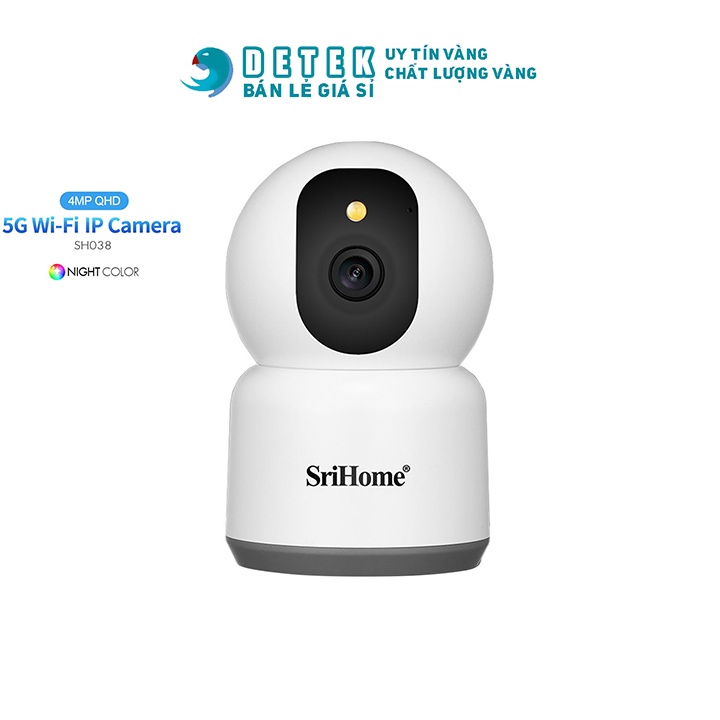 Camera IP SriHome SH038 4.0Mp siêu nét xem màu ban đêm hỗ trợ băng tần 5Ghz