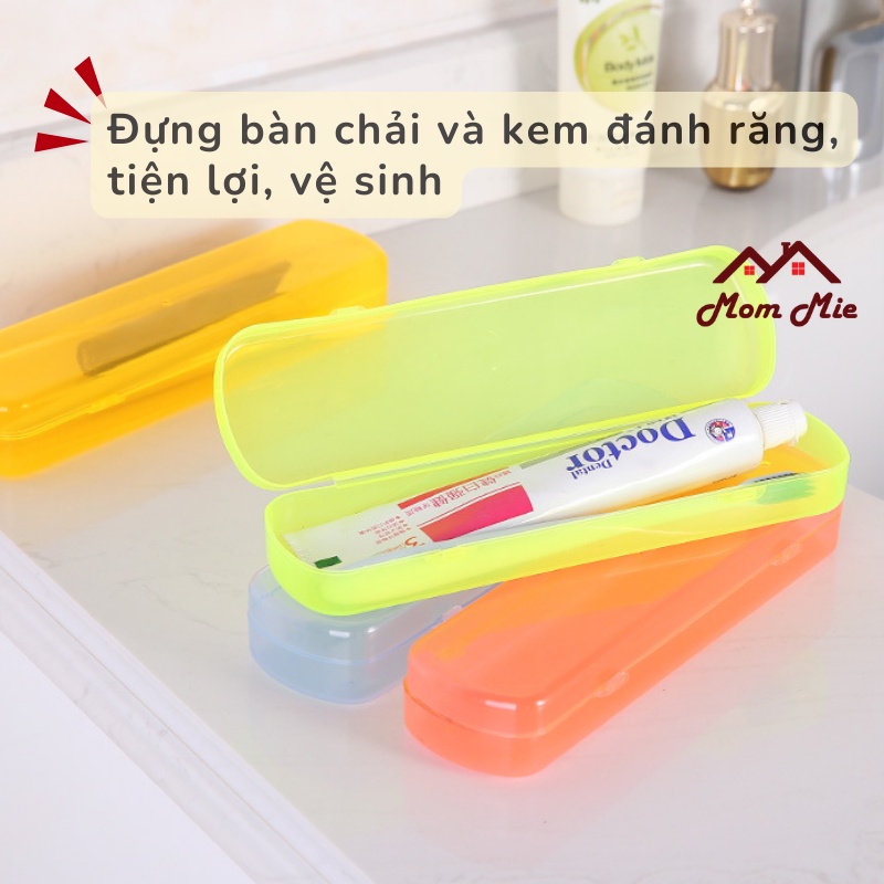 Hộp đựng bàn chải du lịch nhựa trong nhiều màu - N012