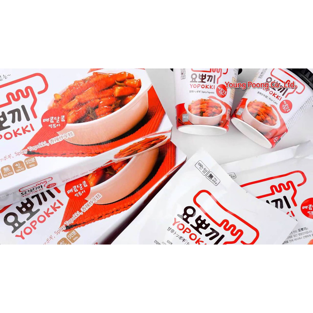 (7 vị) Bánh gạo Hàn Quốc Yopokki Topokki gói 140gr