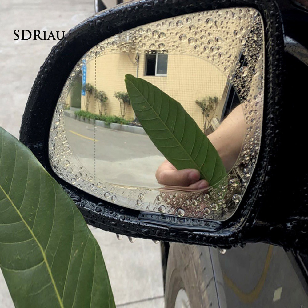 ✔Set 2 Tấm Phim Dán Bảo Vệ Gương Chiếu Hậu Xe Hơi Chống Sương Mù Chống Nước Trong Suốt 2 Cái