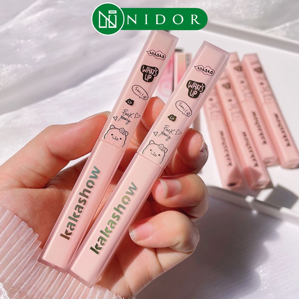 Son Thỏi Nhung Gấu Hồng KAKASHOW Pink Young