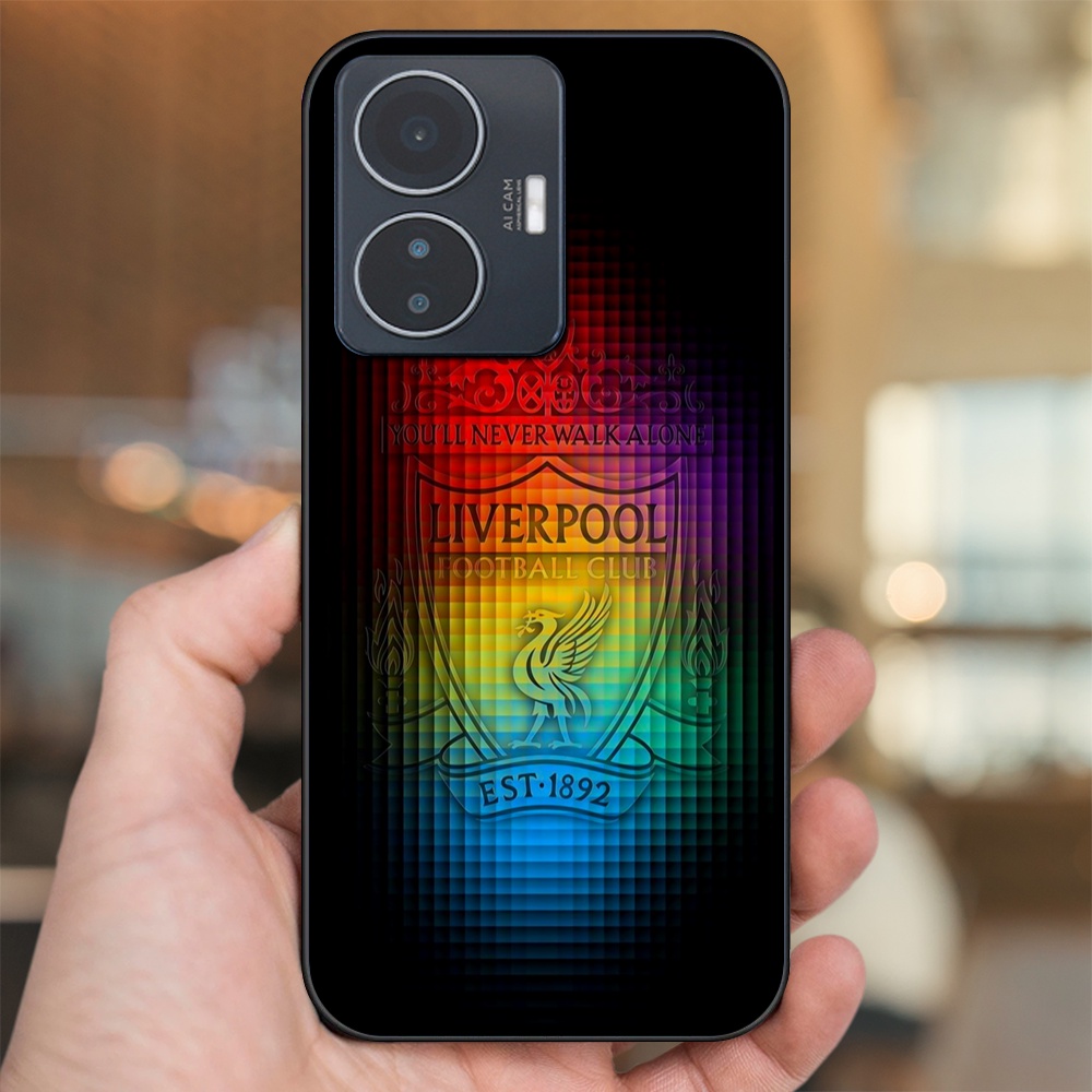 Ốp lưng Vivo Y55 2022 viền đen in hình Liverpool FC