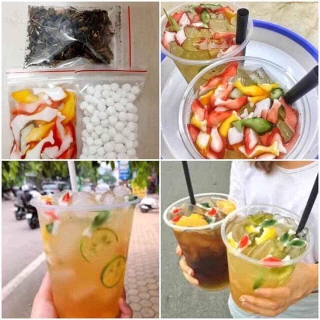 trà chanh con cá dẻo sét