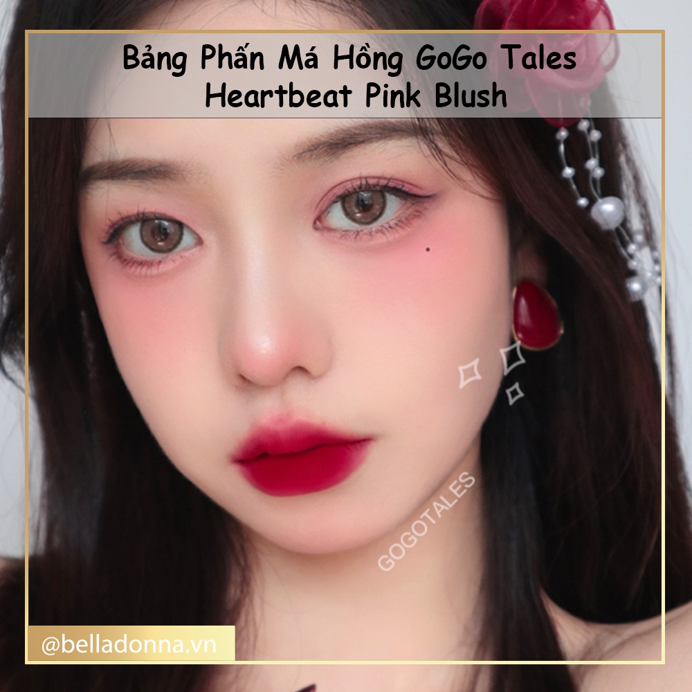 Bảng Phấn Má Hồng Hoa Cúc GoGo Tales Heartbeat Pink Blush