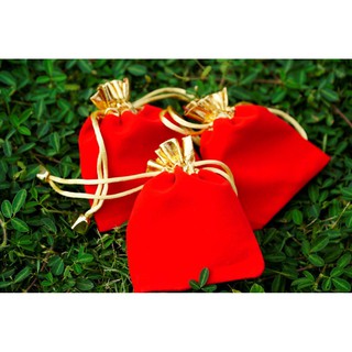 Túi nhung đỏ may mắn cát tường