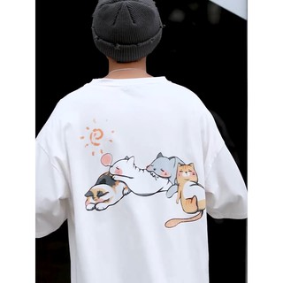 Áo Thun Unisex Mèo Lười Cute