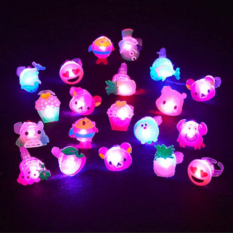 Nhẫn nhấp nháy vô cùng ngộ nghĩnh cho trẻ em làm bằng cao su bền siêu đáng yêu💖