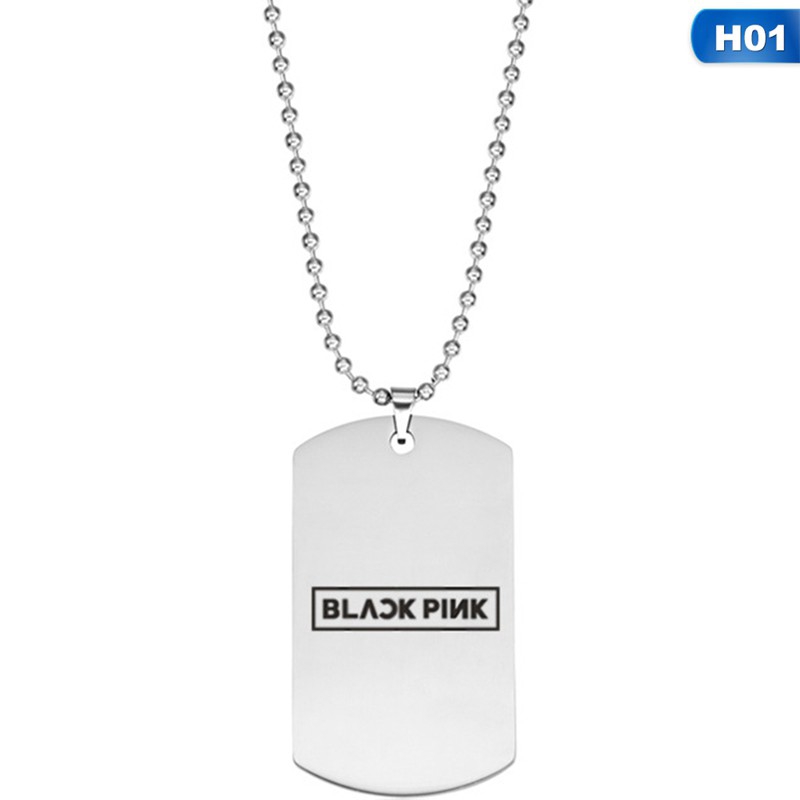 Dây chuyền mặt logo nhóm nhạc KPOP Blackpink phong cách Hàn Quốc