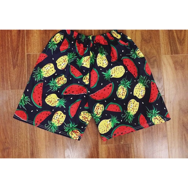Quần cotton hoa quả đi biển hawai phong cách trẻ trung chụp ảnh checkin  ALIBU