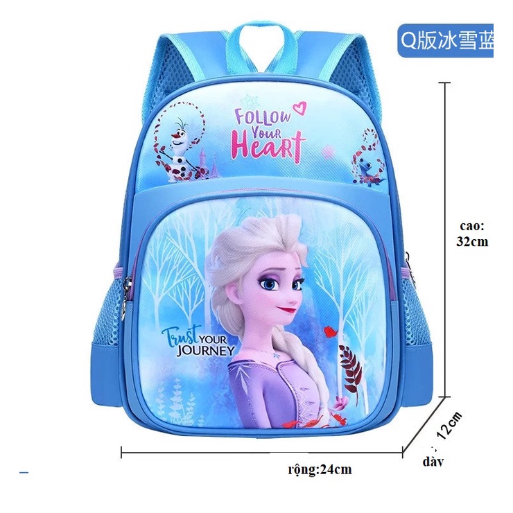 Balo bé gái mẫu giáo, balo elsa dành cho bé từ 1- 6 tuổi. Bảo hành 12 tháng
