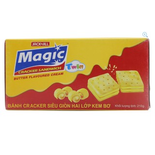 Bánh quy kem bơ Magic 210g (14 gói)