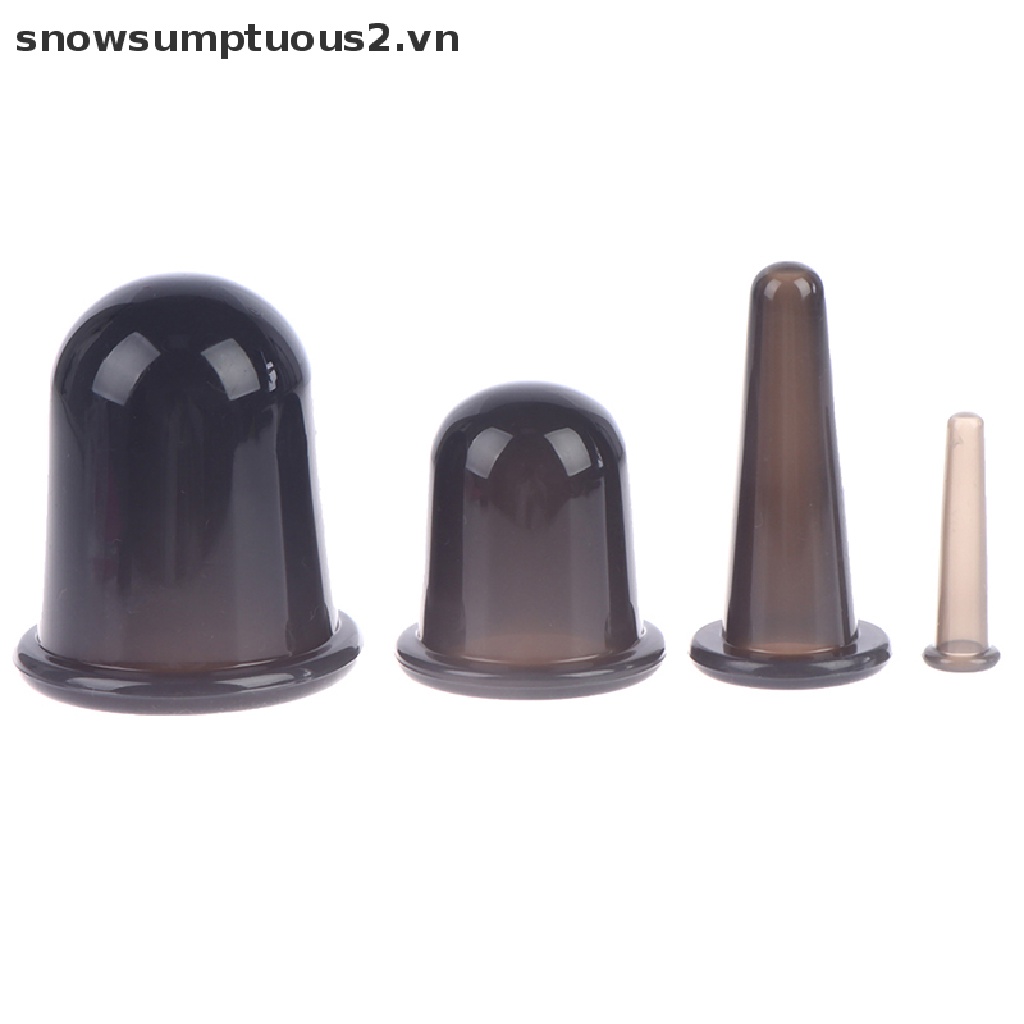 [Hàng mới về] Cốc giác hơi nâng cơ mặt và mắt mát xa bằng silicone màu đen dành cho làm đẹp
