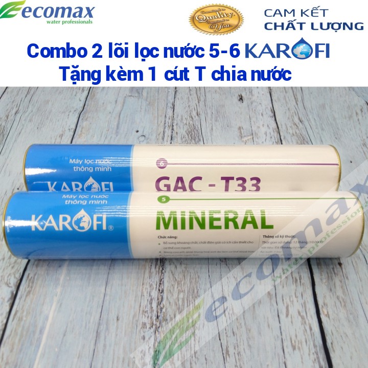 lõi lọc nước số 5 + lõi lọc nước số 6 karofi | combo 2 lõi tạo khoáng 5,6 karofi