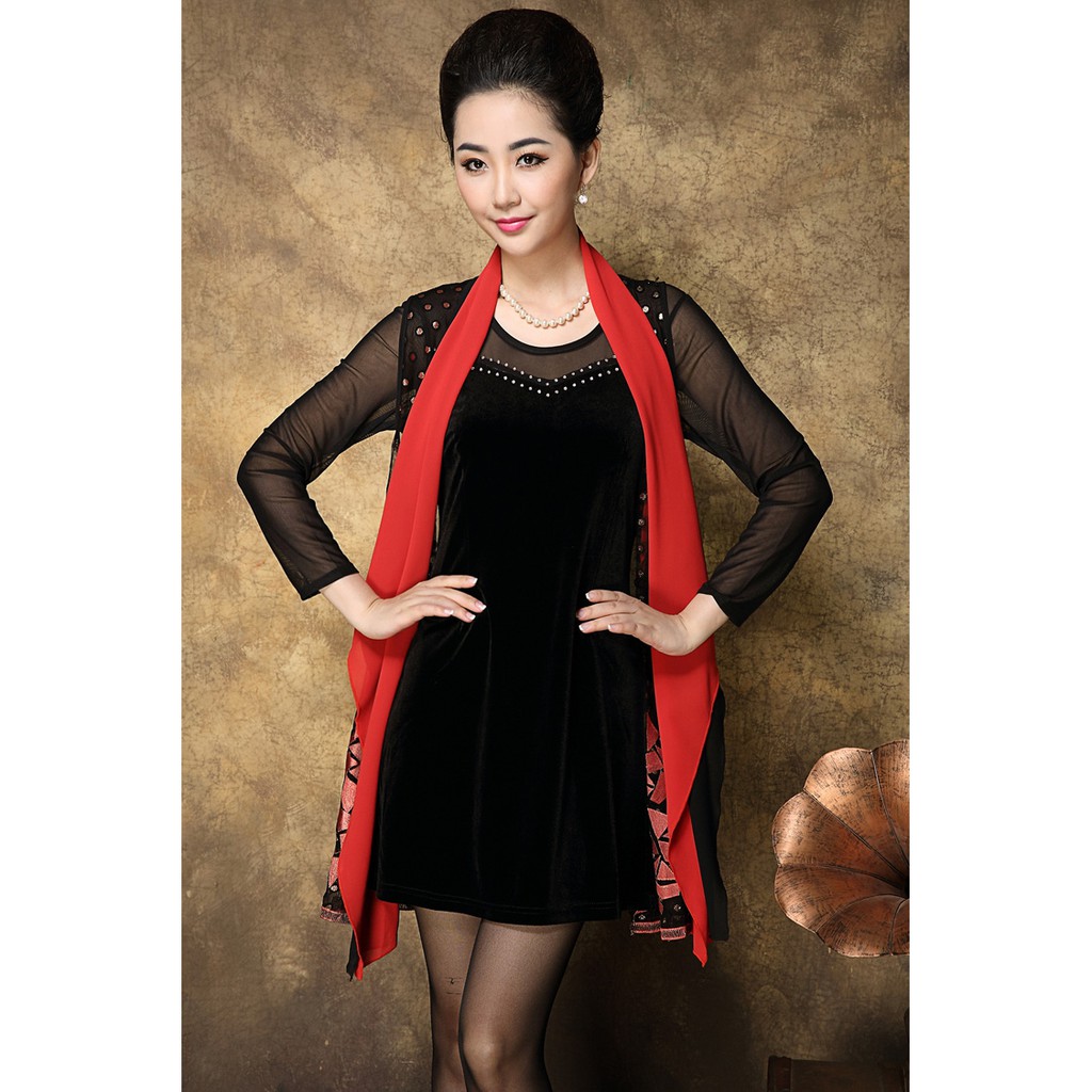 VÁY SANG TRỌNG QUÝ PHÁI_HÀNG THIẾT KẾ CAO CẤP NHIỀU SIZE DÀNH CHO NGƯỜI BÉO MẬP_TB 250