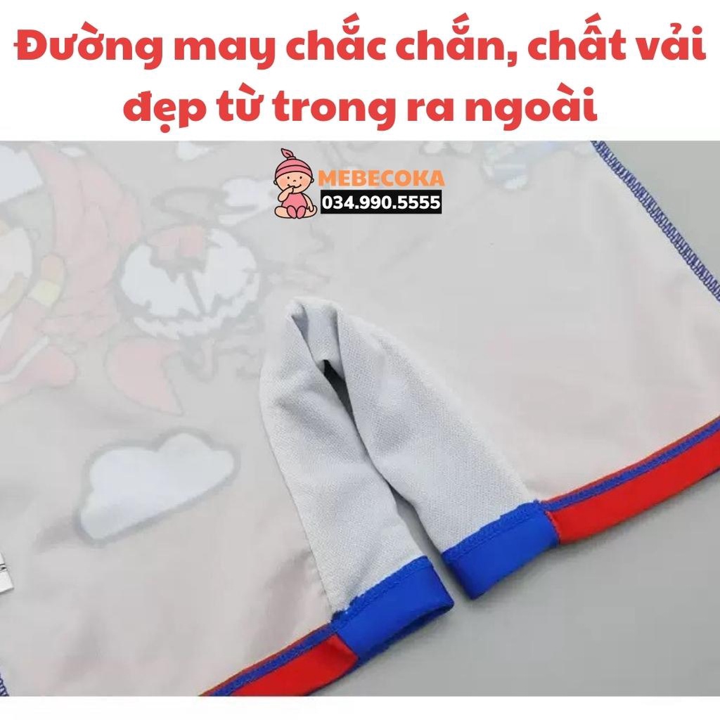 Đồ bơi trẻ em ,bộ đồ bơi trẻ em áo liền quần lửng chất LYCRA Hàn cao cấp họa tiết Siêu Anh Hùng cho bé trai