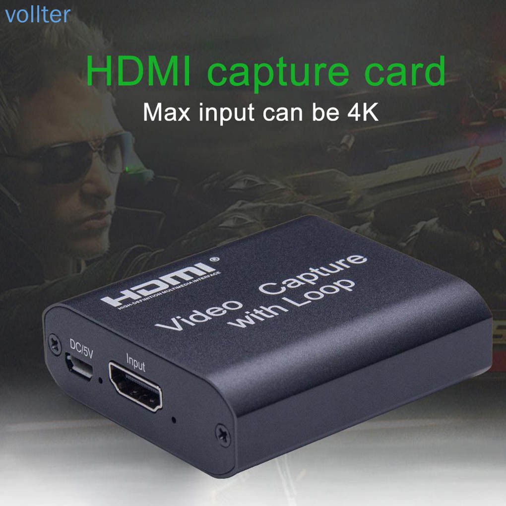 VOLL USB 2.0 Capture Card Broadcast Live Stream Video Grabber Audio Video Capturing Device