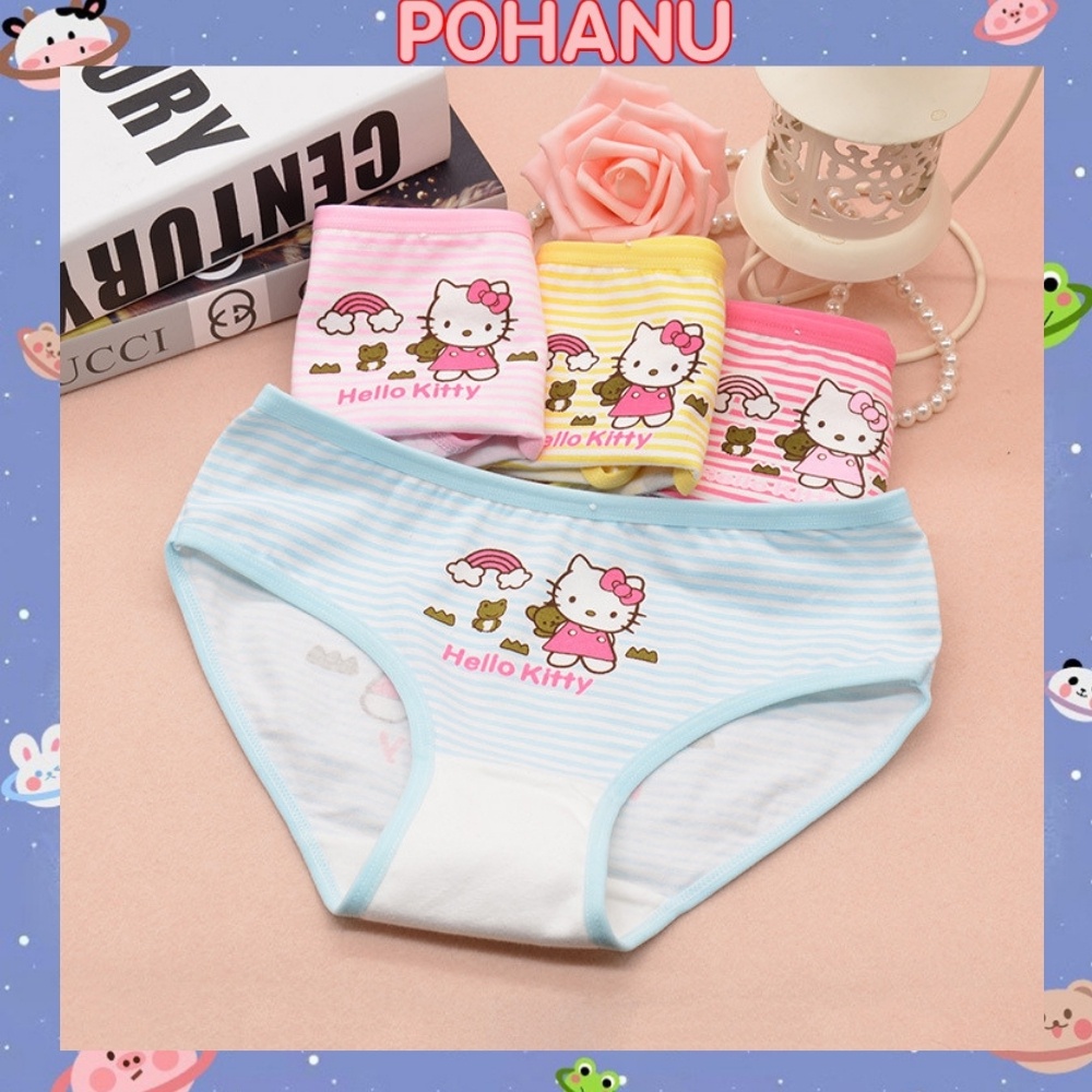 Quần lót trẻ em Pohanu chip tam giác cho bé cotton mềm mịn thoáng mát TG2