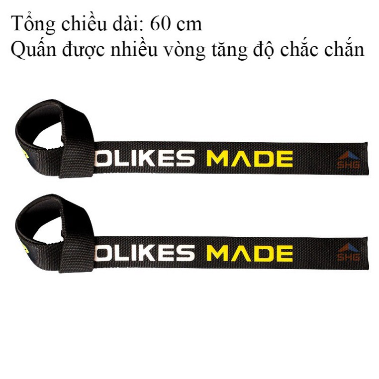 DÂY KÉO LƯNG (STRAPS) AOLIKE MADE HỖ TRỢ TẬP GYM CHUYÊN NGHIỆP, VẢI DỆT DÀY DẶN, KHÔNG CO GIÃN ⚡️BÁN CHẠY⚡️