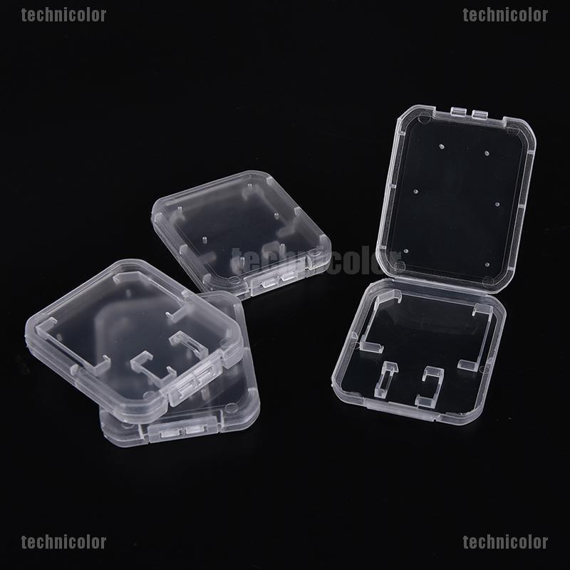 Set 10 Hộp Nhựa Trong Suốt Đựng Thẻ Nhớ SD SDHC SDXC