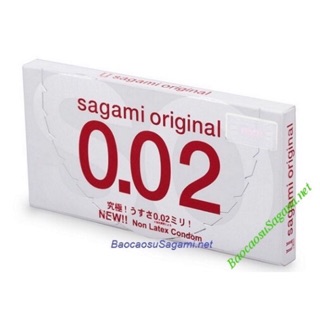 Bao cao su Sagami 0.02 cực siêu mỏng hộp 2