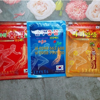 Cao dán hồng sâm giảm đau khớp, nhức mỏi