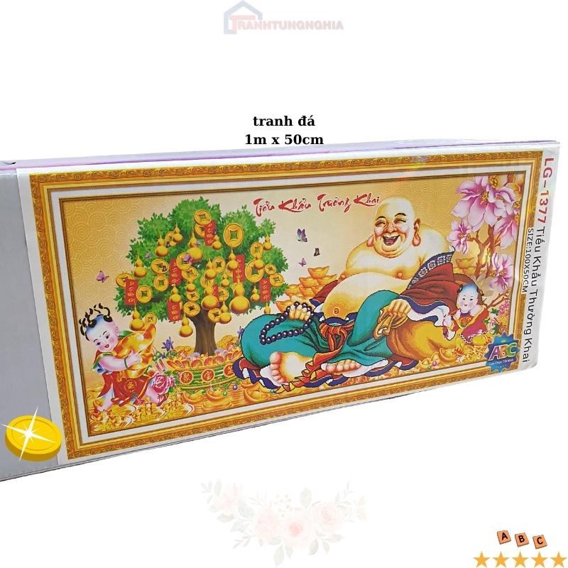 Tranh đính đá phật di lạc 1m x 50cm