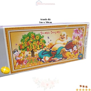 Tranh đính đá phật di lạc 1m x 50cm