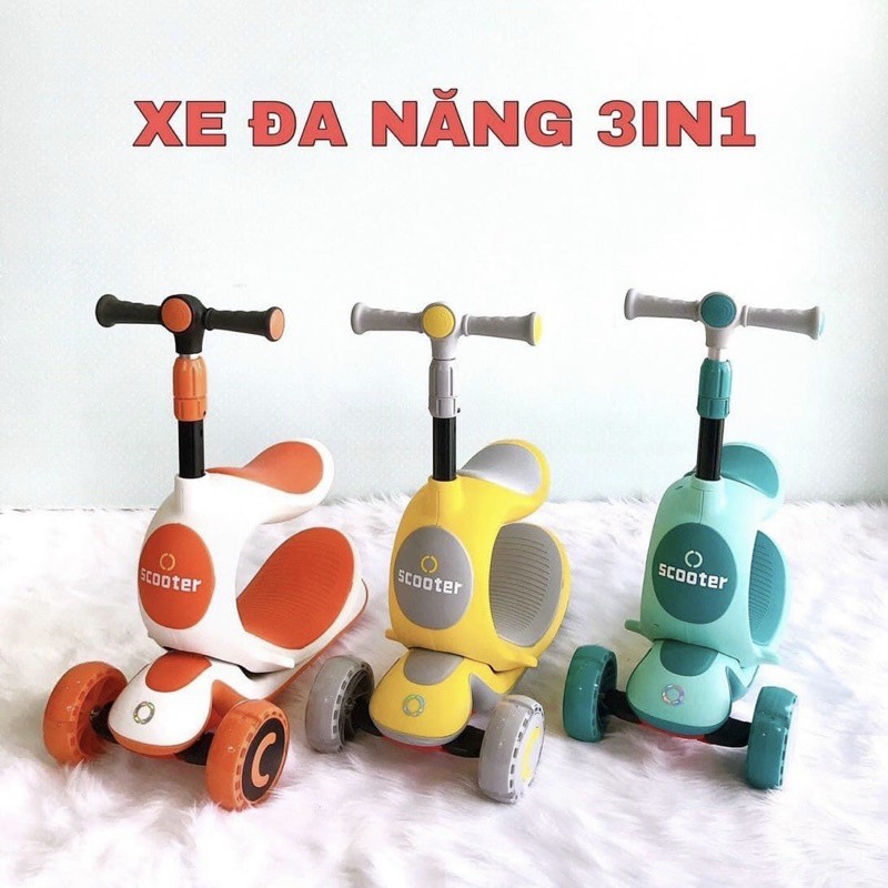 Xe trượt scooter đa năng cho bé ( Hàng cao cấp)