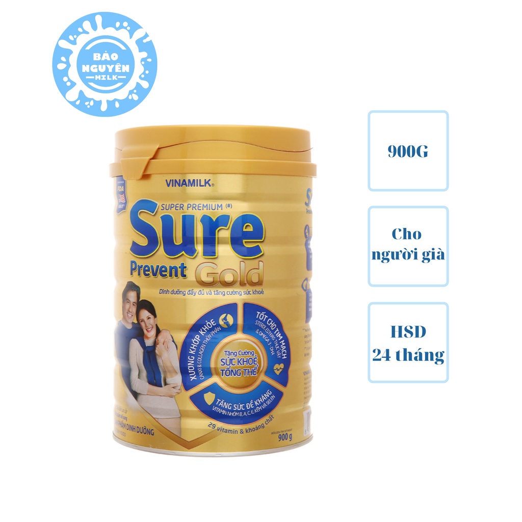 [SỮA CHO NGƯỜI GIÀ] Sữa bột Sure Prevent Gold 900g