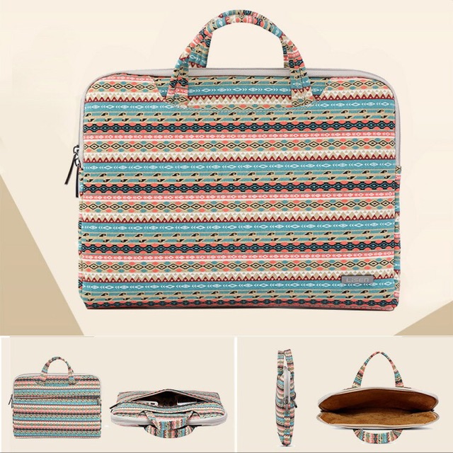 Cặp đựng laptop chống sốc hoạ tiết Floral-Tặng kèm ví nhỏ đựng sạc laptop | BigBuy360 - bigbuy360.vn