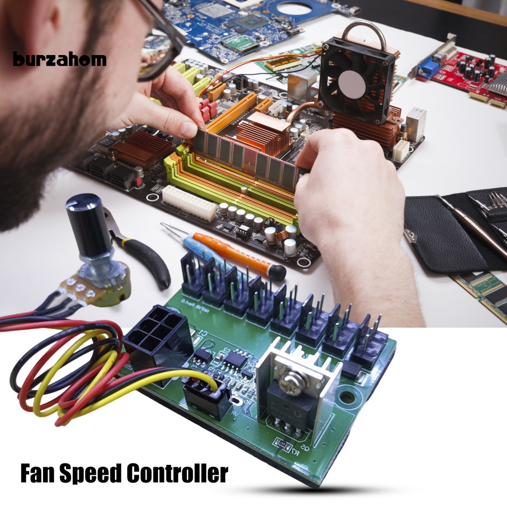 Thiết Bị Mô Đun Điều Khiển Tốc Độ Quạt 12V Cho Máy Tính