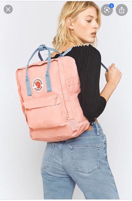 Balo Fjallraven Kanken Classic Chính Hãng Hồng_Pink Air Blue Kanken Backpack