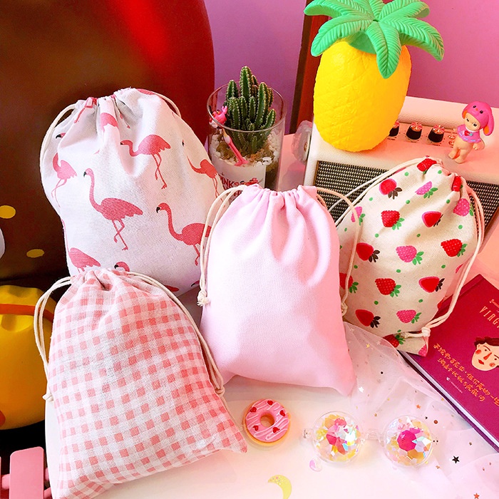 Túi Đựng Đồ Lót Rút Dây Chống Bụi In Họa Tiết Hoạt Hình Dễ Thương Tiện Dụng Mang Theo Du Lịch