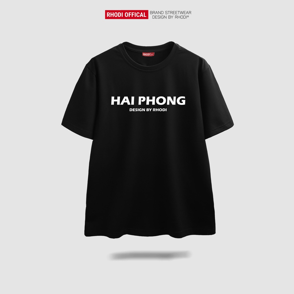 Áo phông local brand RHODI dáng tay lỡ unisex phong cách ulzzang nelly thế hệ genz text Hai Phong