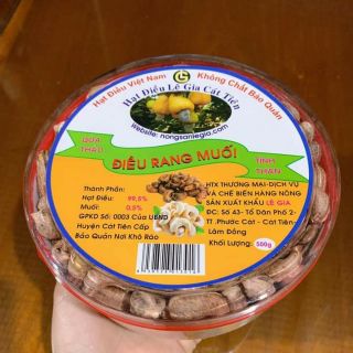 Hạt điều rang muối hạt to loại vỡ 500g