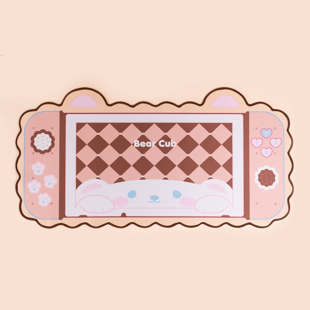 Tấm lót chuột chơi game chống trượt hình máy chơi game Nintendo Switch in họa tiết hoạt hình dễ thương