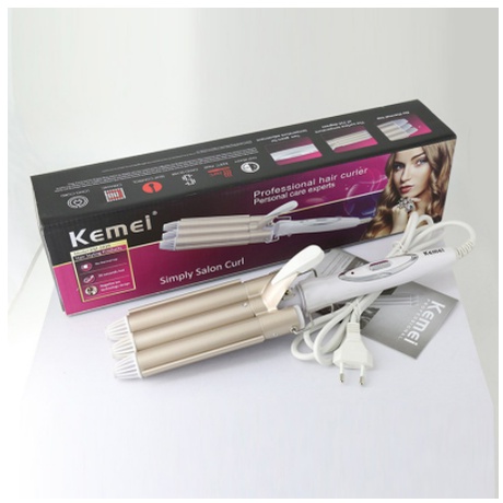 Máy Uốn Tóc 3 Trục KEMEI 1010-hãng phân phối