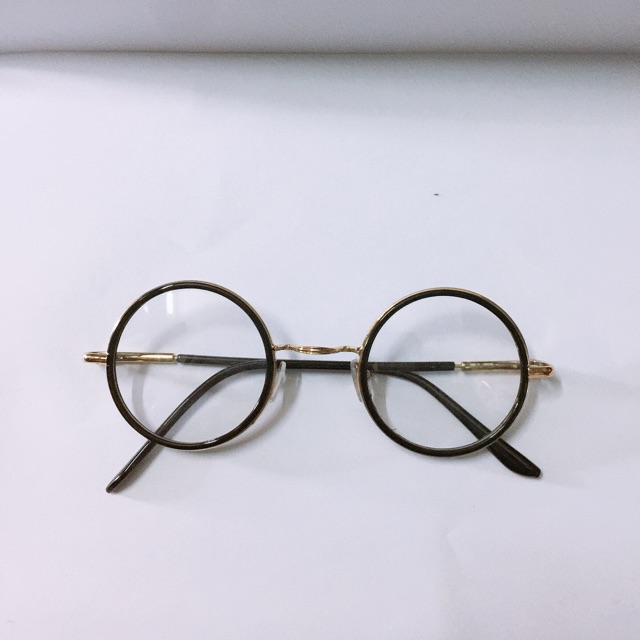 Gọng kính cận kim loại tròn nobita -kính giả cận hàn quốc