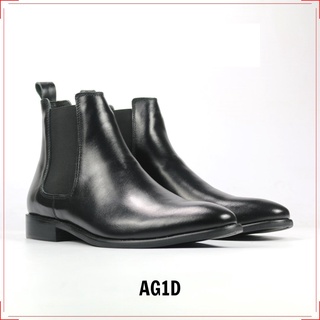 Giày bốt nam chelsea boots classic chất liệu da bò đế cao su