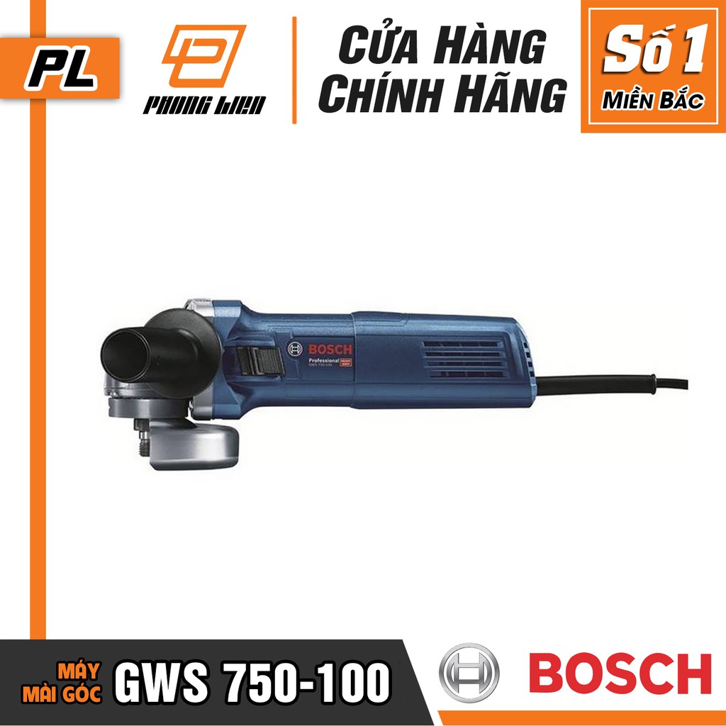 Máy Mài Góc Bosch GWS 750-100 (100MM-750W) - Hàng Chính Hãng