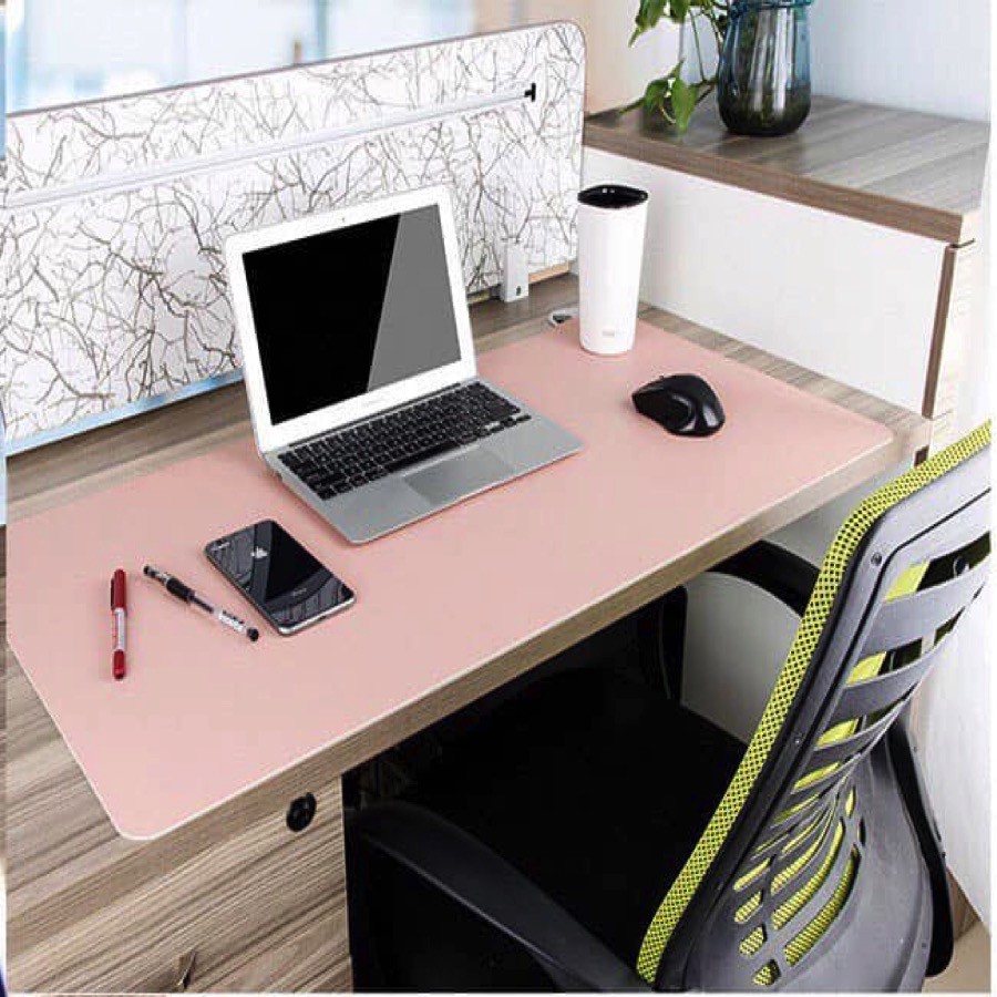 TẤM LÓT CHUỘT, MIẾNG DI CHUỘT 90 X45 CM KIÊM DESKPAD THẢM DA TRẢI BÀN LÀM VIỆC HAI MẶT