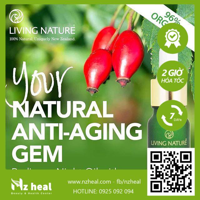 [Hỏa tốc] Tinh chất giảm thâm nám Living Nature Radiance Night Oil 18ml