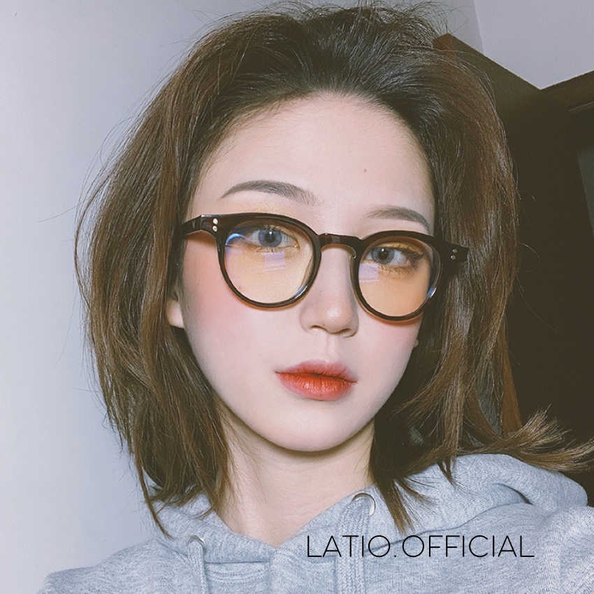 Mắt kính nữ LATIO kính mắt thời trang 2023 mẫu mới với thiết kế nhỏ nhắn và chi tiết 2 chấm cực kỳ cá tính - KM44