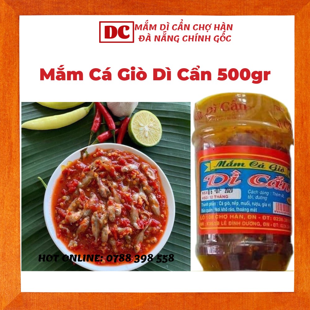 Mắm Cá Giò Dì Cẩn hũ 500gr Đệ Nhất Mắm Đặc Sảnmắm Dì Cẩn Đà nẵng chính gốc
