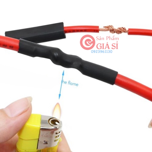 Ống gen co nhiệt phi 30/35/40/50/60mm (1 mét) ❤️freeship❤️