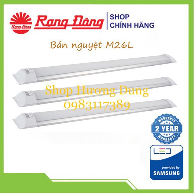 [FREESHIP] [GIÁ SỐC] Giảm giá Bộ đèn tuýp led bán nguyệt Rạng Đông 1,2m - 36w Đẹp