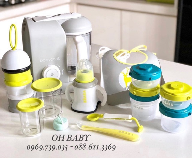 {BẢO HÀNH 1 NĂM} MÁY XAY HẤP ĐA NĂNG 4in1 BABYCOOK BÉABA